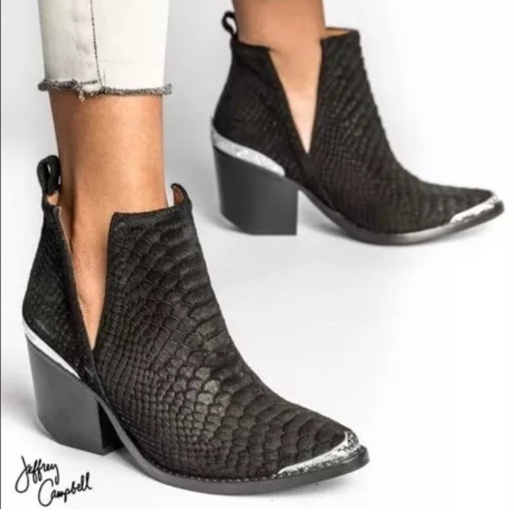 Jeffrey Campbell Western Cut Out Ankle Boots